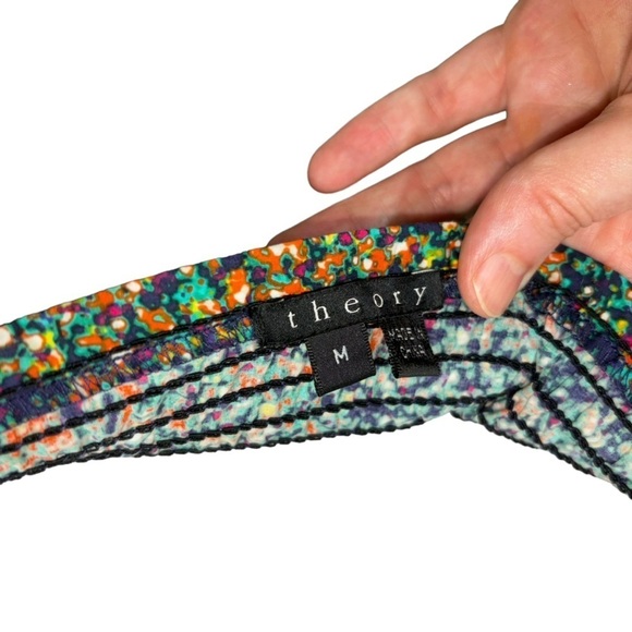 Theory Woman’s M Medium Kiparee Sundress Smocked Spaghetti Straps Adjustable - Picture 8 of 8